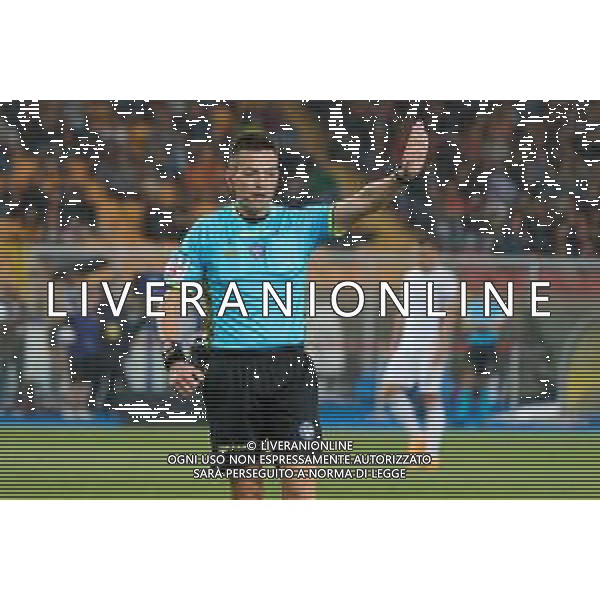 TVEM the referee Antonio Rapuano of Rimini during the Italian soccer Serie A match US Lecce vs Atalanta on May 18, 2024 at Via del Mare Stadium in Lecce, Italy. Photo Emmanuele Mastrodonato/agenzia Liverani / AGENZIA ALDO LIVERANI SAS