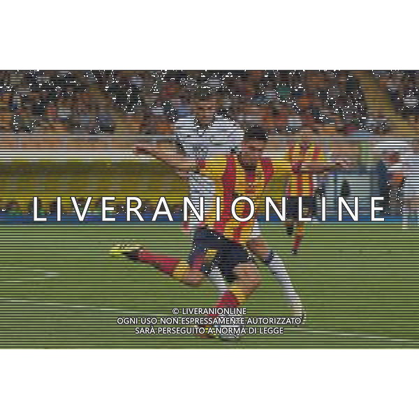 TVEM Joan Gonzalez of US Lecce in action against Gianluca Scamacca of Atalanta during the Italian soccer Serie A match US Lecce vs Atalanta on May 18, 2024 at Via del Mare Stadium in Lecce, Italy. Photo Emmanuele Mastrodonato/agenzia Liverani / AGENZIA ALDO LIVERANI SAS