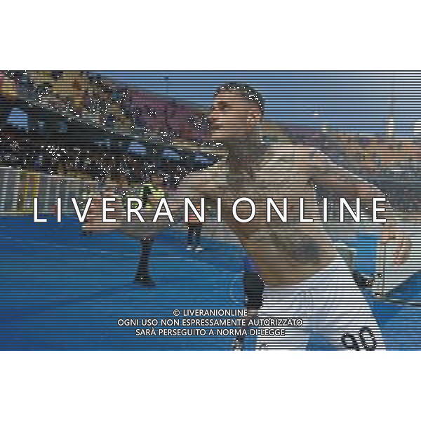 TVEM Gianluca Scamacca of Atalanta during the Italian soccer Serie A match US Lecce vs Atalanta on May 18, 2024 at Via del Mare Stadium in Lecce, Italy. Photo Emmanuele Mastrodonato/agenzia Liverani / AGENZIA ALDO LIVERANI SAS
