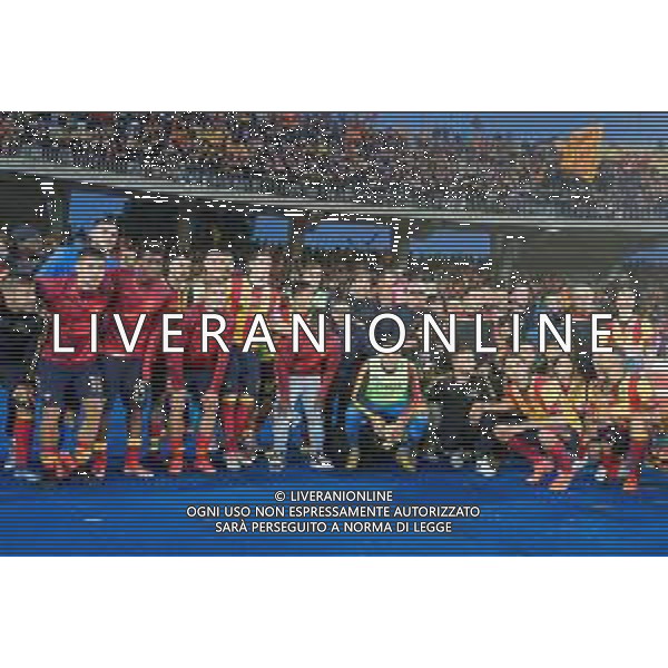 TVEM US Lecce players celebrate their stay in Serie A during the Italian soccer Serie A match US Lecce vs Atalanta on May 18, 2024 at Via del Mare Stadium in Lecce, Italy. Photo Emmanuele Mastrodonato/agenzia Liverani / AGENZIA ALDO LIVERANI SAS
