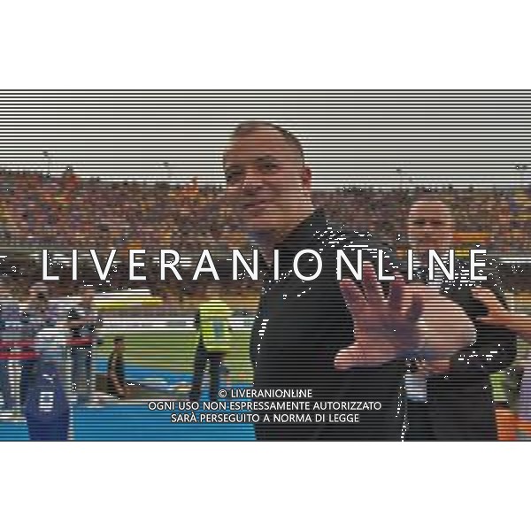 TVEM US Lecce president Saverio Sticchi Damiani during the Italian soccer Serie A match US Lecce vs Atalanta on May 18, 2024 at Via del Mare Stadium in Lecce, Italy. Photo Emmanuele Mastrodonato/agenzia Liverani / AGENZIA ALDO LIVERANI SAS