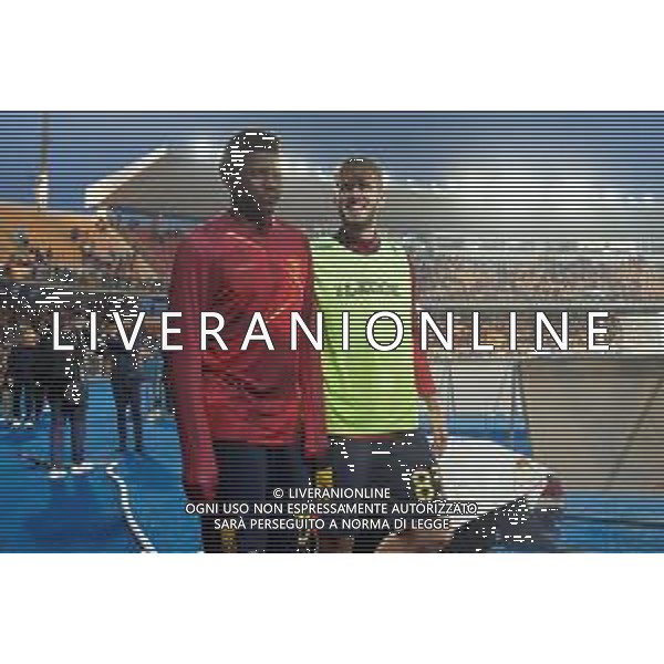 TVEM Patrick Dorgu of US Lecce and Daniel Samek of US Lecce during the Italian soccer Serie A match US Lecce vs Atalanta on May 18, 2024 at Via del Mare Stadium in Lecce, Italy. Photo Emmanuele Mastrodonato/agenzia Liverani / AGENZIA ALDO LIVERANI SAS