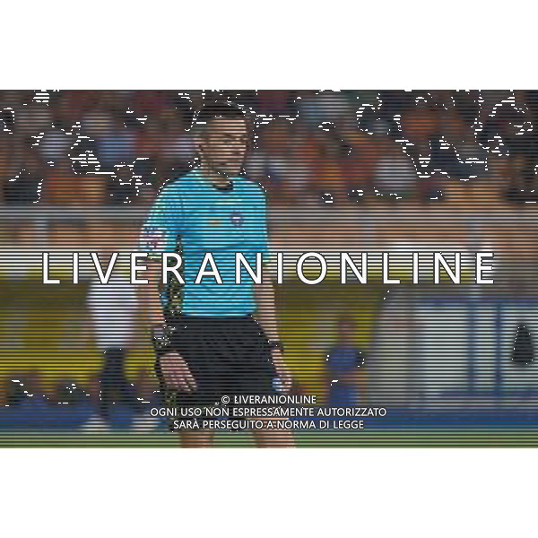 TVEM the referee Antonio Rapuano of Rimini during the Italian soccer Serie A match US Lecce vs Atalanta on May 18, 2024 at Via del Mare Stadium in Lecce, Italy. Photo Emmanuele Mastrodonato/agenzia Liverani / AGENZIA ALDO LIVERANI SAS
