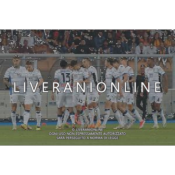 TVEM players of Atalanta celebrates after scoring a goal during the Italian soccer Serie A match US Lecce vs Atalanta on May 18, 2024 at Via del Mare Stadium in Lecce, Italy. Photo Emmanuele Mastrodonato/agenzia Liverani / AGENZIA ALDO LIVERANI SAS