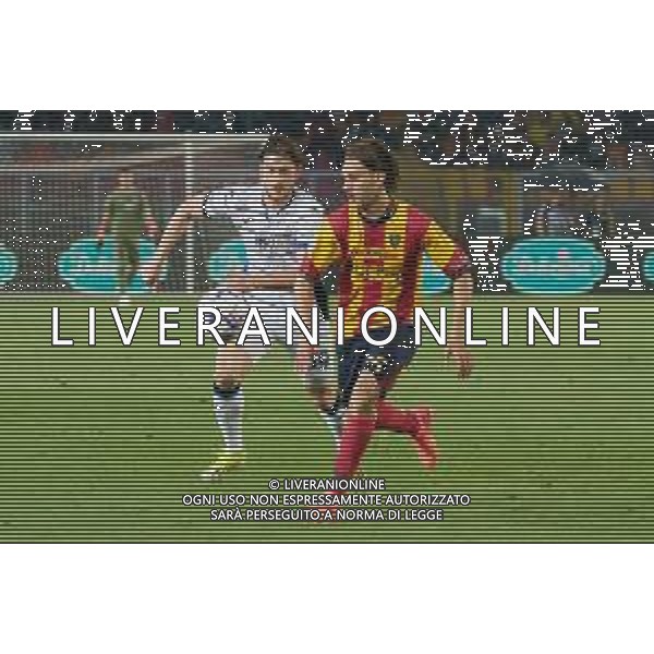 TVEM Antonino Gallo of US Lecce in action against Aleksey Miranchuk of Atalanta during the Italian soccer Serie A match US Lecce vs Atalanta on May 18, 2024 at Via del Mare Stadium in Lecce, Italy. Photo Emmanuele Mastrodonato/agenzia Liverani / AGENZIA ALDO LIVERANI SAS