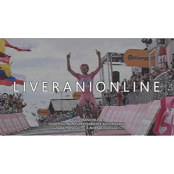 19-05-2024 Giro D\'italia; Tappa 15 Manerba Del Garda - Mottolino Di Livigno; 2024, Uae Team Emirates; Pogacar, Tadej; Mottolino Di Livigno; ©SIROTTI / AGENZIA ALDO LIVERANI SAS