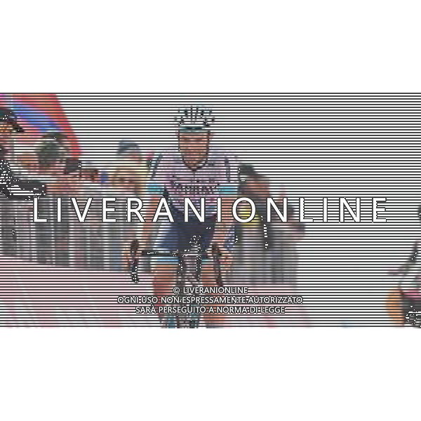 19-05-2024 Giro D\'italia; Tappa 15 Manerba Del Garda - Mottolino Di Livigno; 2024, Bahrain Victorious; Caruso, Damiano; Mottolino Di Livigno; ©SIROTTI / AGENZIA ALDO LIVERANI SAS