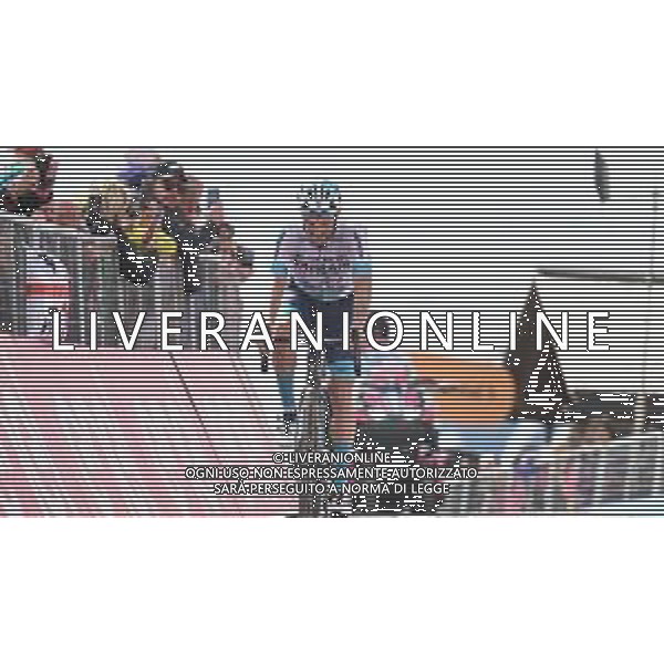 19-05-2024 Giro D\'italia; Tappa 15 Manerba Del Garda - Mottolino Di Livigno; 2024, Bahrain Victorious; Caruso, Damiano; Mottolino Di Livigno; ©SIROTTI / AGENZIA ALDO LIVERANI SAS