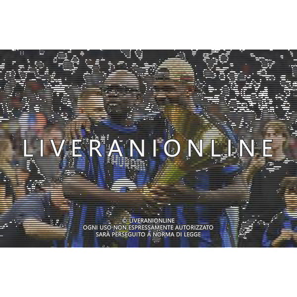 Inter-Lazio Campionato di calcio Serie A 2023/2024 - Stadio Giuseppe Meazza Nella foto: Marcus e Lillian Thuram FOTO ANDREA ROSITO-AG ALDO LIVERANI SAS