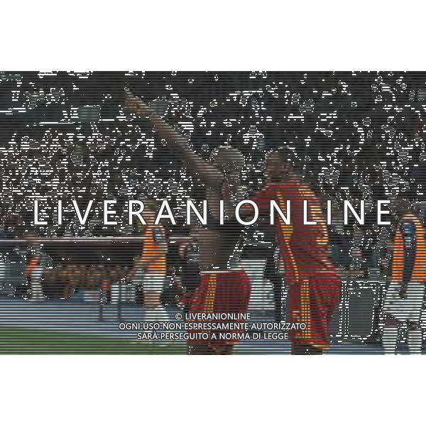 Roma vs Genoa - Campionato Serie A TIM - 37 giornata - Stadio Olimpico - Roma 19-05-2024 nella foto Esultanza dopo Gol Lukaku romelu e Ndicka ©Federico Gaetano / AGENZIA ALDO LIVERANI SAS