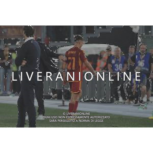 Roma vs Genoa - Campionato Serie A TIM - 37 giornata - Stadio Olimpico - Roma 19-05-2024 nella foto paulo Dybala esce deluso ©Federico Gaetano / AGENZIA ALDO LIVERANI SAS