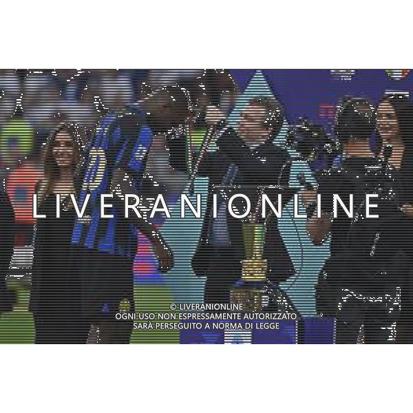 Inter vs Lazio nella foto premiazione Marcus Thuram (Inter) Milano 19-05-2024 Stadio Giuseppe Meazza - San Siro Campionato Serie A TIM - 37a giornata foto Roberto Garavaglia/Agenzia Aldo Liverani sas