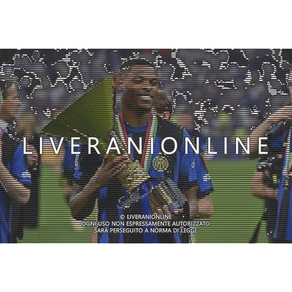 Inter vs Lazio nella foto Denzel Dumfries (Inter) Milano 19-05-2024 Stadio Giuseppe Meazza - San Siro Campionato Serie A TIM - 37a giornata foto Roberto Garavaglia/Agenzia Aldo Liverani sas
