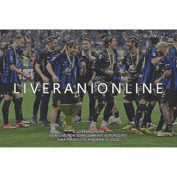 Inter vs Lazio nella foto esultanza finale Inter Milano 19-05-2024 Stadio Giuseppe Meazza - San Siro Campionato Serie A TIM - 37a giornata foto Roberto Garavaglia/Agenzia Aldo Liverani sas