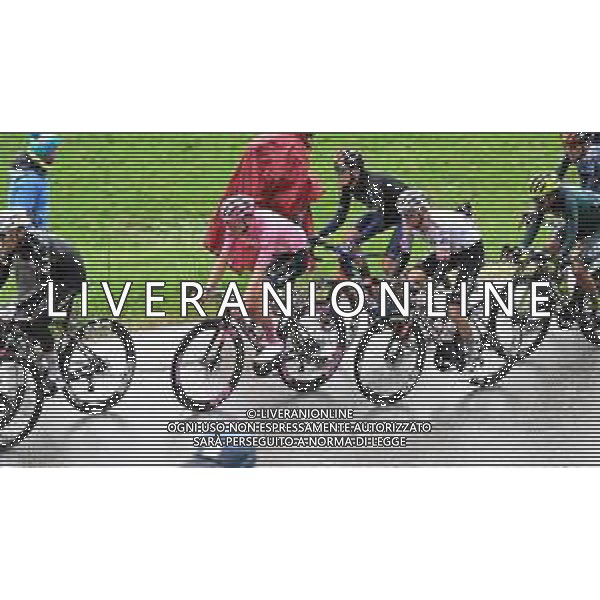 22-05-2024 Giro D\'italia; Tappa 17 Selva Val Gardena - Passo Brocon; 2024, Uae Team Emirates; Pogacar, Tadej; Grosschartner, Felix; Passo Brocon; ©SIROTTI / AGENZIA ALDO LIVERANI SAS