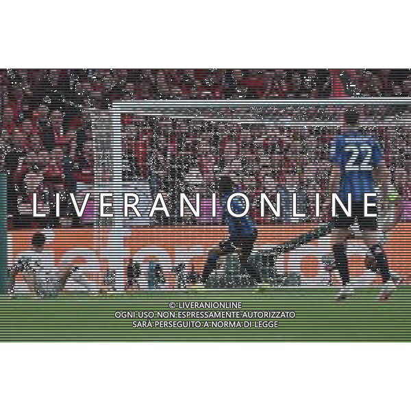 TVRG Atalanta vs Bayer Leverkusen nella foto Ademola Lookman (Atalanta) segna il gol dell\'1 a 0 Dublino (IRL) 22-05-2024 Dublin Arena Finale UEFA Europa League foto Roberto Garavaglia/Agenzia Aldo Liverani sas/ AGENZIA ALDO LIVERANI SAS