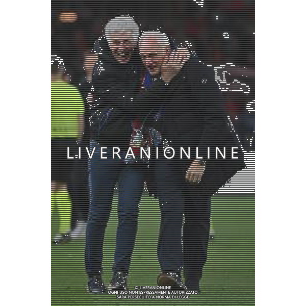 TVRG Atalanta vs Bayer Leverkusen nella foto Gian Piero Gasperini allenatore Atalanta SX e Antonio Percassi presidente Atalanta SX esultanza a fine partita Dublino (IRL) 22-05-2024 Dublin Arena Finale UEFA Europa League foto Roberto Garavaglia/Agenzia Aldo Liverani sas