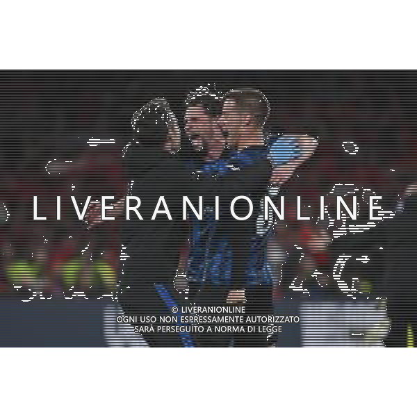 TVRG Atalanta vs Bayer Leverkusen nella foto esultanza a fine partita di Hans Hateboer (Atalanta), centro, e Mario Pasalic (Atalanta) DX Dublino (IRL) 22-05-2024 Dublin Arena Finale UEFA Europa League foto Roberto Garavaglia/Agenzia Aldo Liverani sas