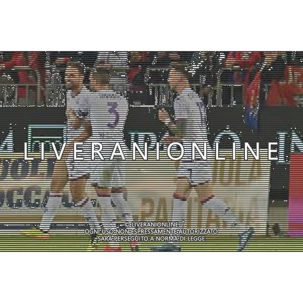 26-5-2024. Cagliari calcio-A.C.F. Fiorentina 38° giornata campionato calcio italiano Serie A 2023/2024, stadio Unipol Domus Cagliari. Foto Salvatore Moi/Agenzia Aldo Liverani s.as. Nella foto: Gol ed esultanza Fiorentina in trasferta contro Cagliari. Segna: Giacomo Bonaventura Fiorentina ©MOI SALVATORE / AGENZIA ALDO LIVERANI SAS