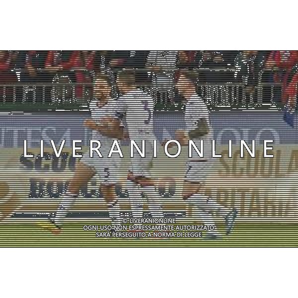 26-5-2024. Cagliari calcio-A.C.F. Fiorentina 38° giornata campionato calcio italiano Serie A 2023/2024, stadio Unipol Domus Cagliari. Foto Salvatore Moi/Agenzia Aldo Liverani s.as. Nella foto: Gol ed esultanza Fiorentina in trasferta contro Cagliari. Segna: Giacomo Bonaventura Fiorentina ©MOI SALVATORE / AGENZIA ALDO LIVERANI SAS