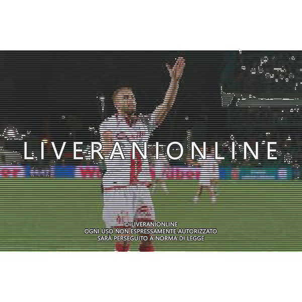 TVEM Giuseppe Sibilli of SSC Bari celebrates after scoring a goal during the Italian Serie BKT playout match between Ternana Calcio vs SSC Bari on 23 May 2024 at the Libero Liberati stadium in Bari, Italy. Photo by Emmanuele Mastrodonato/ag. Aldo Liverani s.a.s. / AGENZIA ALDO LIVERANI SAS