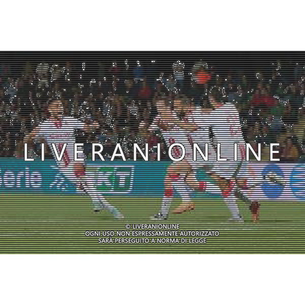 TVEM Valerio Di Cesare of SSC Bari celebrates after scoring a goal with teammates during the Italian Serie BKT playout match between Ternana Calcio vs SSC Bari on 23 May 2024 at the Libero Liberati stadium in Bari, Italy. Photo by Emmanuele Mastrodonato/ag. Aldo Liverani s.a.s. / AGENZIA ALDO LIVERANI SAS