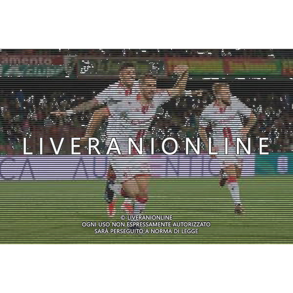 TVEM Giacomo Ricci of SSC Bari celebrates after scoring a goal during the Italian Serie BKT playout match between Ternana Calcio vs SSC Bari on 23 May 2024 at the Libero Liberati stadium in Bari, Italy. Photo by Emmanuele Mastrodonato/ag. Aldo Liverani s.a.s. / AGENZIA ALDO LIVERANI SAS