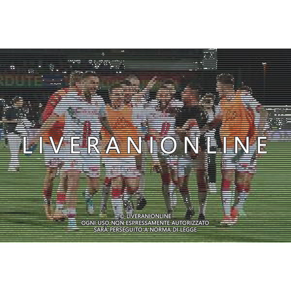 TVEM Valerio Di Cesare of SSC Bari celebrates the victory with teammates during the Italian Serie BKT playout match between Ternana Calcio vs SSC Bari on 23 May 2024 at the Libero Liberati stadium in Bari, Italy. Photo by Emmanuele Mastrodonato/ag. Aldo Liverani s.a.s./ AGENZIA ALDO LIVERANI SAS