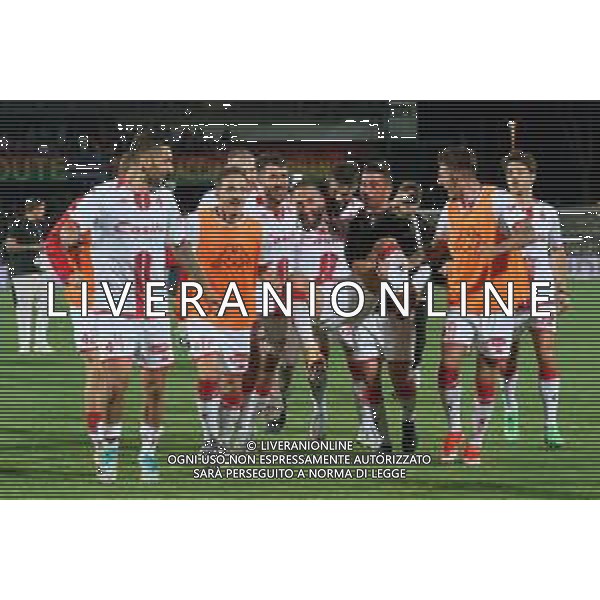 TVEM Valerio Di Cesare of SSC Bari celebrates the victory with teammates during the Italian Serie BKT playout match between Ternana Calcio vs SSC Bari on 23 May 2024 at the Libero Liberati stadium in Bari, Italy. Photo by Emmanuele Mastrodonato/ag. Aldo Liverani s.a.s/ AGENZIA ALDO LIVERANI SAS