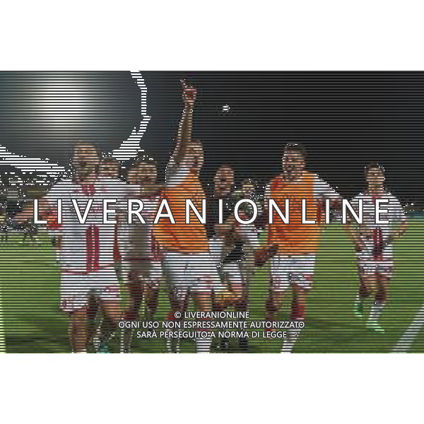 TVEM players of SSC Bari celebrates the victory during the Italian Serie BKT playout match between Ternana Calcio vs SSC Bari on 23 May 2024 at the Libero Liberati stadium in Bari, Italy. Photo by Emmanuele Mastrodonato/ag. Aldo Liverani s.a.s./ AGENZIA ALDO LIVERANI SAS