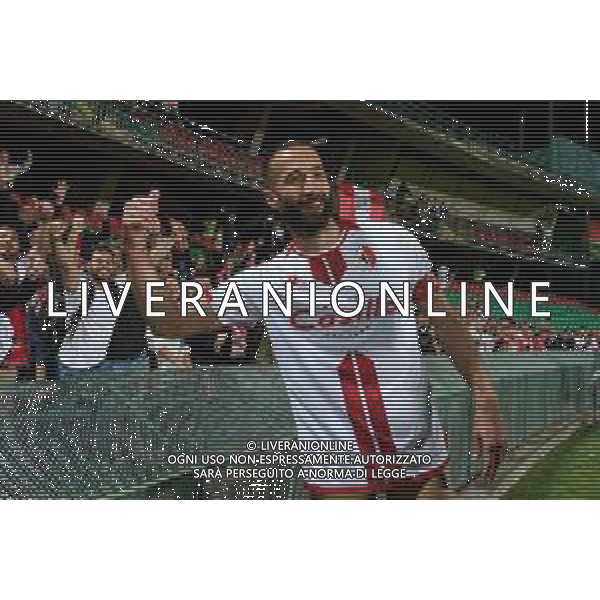 TVEM Valerio Di Cesare of SSC Bari celebrates the victory during the Italian Serie BKT playout match between Ternana Calcio vs SSC Bari on 23 May 2024 at the Libero Liberati stadium in Bari, Italy. Photo by Emmanuele Mastrodonato/ag. Aldo Liverani s.a.s./ AGENZIA ALDO LIVERANI SAS