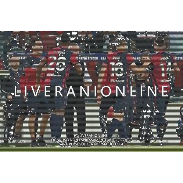 26-5-2024. Cagliari calcio-A.C.F. Fiorentina 38° giornata campionato calcio italiano Serie A 2023/2024, stadio Unipol Domus Cagliari. Foto Salvatore Moi/Agenzia Aldo Liverani s.as. Nella foto: Gol ed esultanza del Cagliari in casa contro Fiorentina. Segna: Alessandro Deiola Cagliari ©MOI SALVATORE / AGENZIA ALDO LIVERANI SAS
