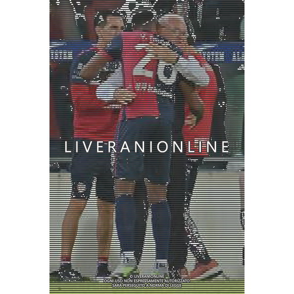 26-5-2024. Cagliari calcio-A.C.F. Fiorentina 38° giornata campionato calcio italiano Serie A 2023/2024, stadio Unipol Domus Cagliari. Foto Salvatore Moi/Agenzia Aldo Liverani s.as. Nella foto: Gol ed esultanza del Cagliari in casa contro Fiorentina. Segna: Alessandro Deiola Cagliari ©MOI SALVATORE / AGENZIA ALDO LIVERANI SAS