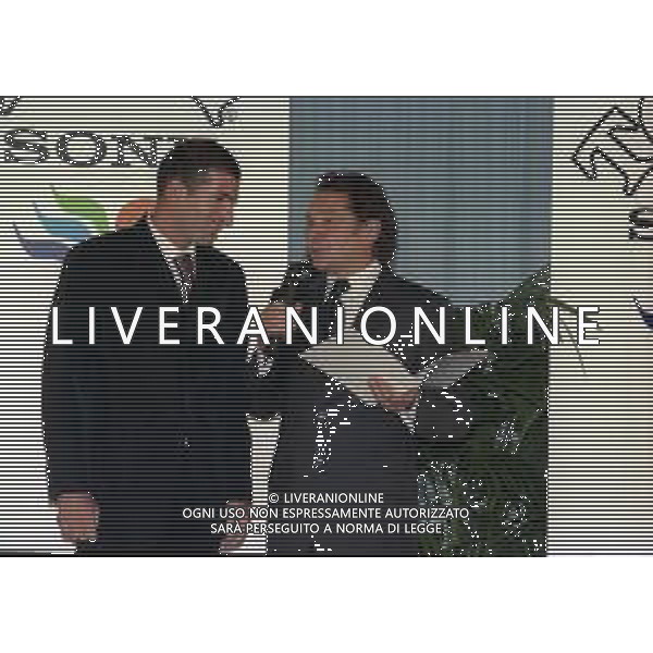NEG- RETROSPETTIVA BRUNO LONGHI GIORNALISTA NELLA FOTO BRUNO LONGHI ALLA PREMIAZIONE DEI TOP 11 IL GIORNO 07-09-1998 AG ALDO LIVERANI SAS
