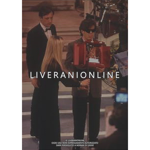 DIAP-RETROSPETTIVA ALEANDRO BALDI CANTANTE  NELLA FOTO ALEANDRO BALDI AL FESTIVAL DI SANREMO NELL\'ANNO 1994 AG ALDO LIVERANI SAS  