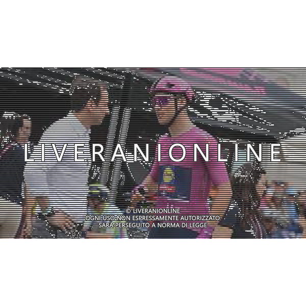 24-05-2024 Giro D\'italia; Tappa 19 Mortegliano - Sappada; 2024, Lidl - Trek; Milan, Jonathan; Fedriga, Massimiliano; Mortegliano; ©SIROTTI / AGENZIA ALDO LIVERANI