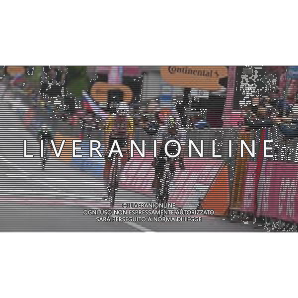 24-05-2024 Giro D\'italia; Tappa 19 Mortegliano - Sappada; 2024, Ineos Grenadiers; 2024, Jayco Alula; Narvaez, Jhonnatan; Plapp, Lucas; Sappada; ©SIROTTI / AGENZIA ALDO LIVERANI