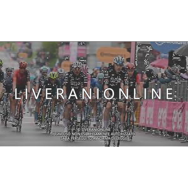 24-05-2024 Giro D\'italia; Tappa 19 Mortegliano - Sappada; 2024, Uae Team Emirates; Grosschartner, Felix; Majka, Rafal; Sappada; ©SIROTTI / AGENZIA ALDO LIVERANI
