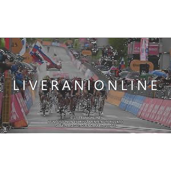 24-05-2024 Giro D\'italia; Tappa 19 Mortegliano - Sappada; 2024, Uae Team Emirates; Pogacar, Tadej; Gross, Felix; Majka, Rafal; Sappada; ©SIROTTI / AGENZIA ALDO LIVERANI