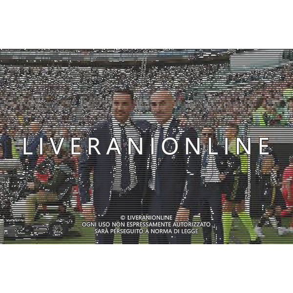 TVMV-Torino 25.05.2024 Allianz Stadium ©Manuela Viganti/Agenzia Aldo Liverani Juventus vs Monza Campionato Calcio Serie A TIM 2023/2024 38a giornata Nella foto: paolo montero e raffaele palladino ©Viganti / AGENZIA ALDO LIVERANI SAS