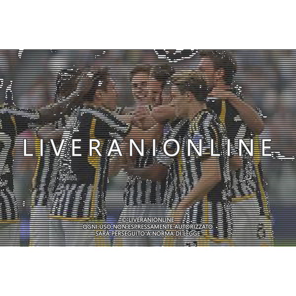TVMV-Torino 25.05.2024 Allianz Stadium ©Manuela Viganti/Agenzia Aldo Liverani Juventus vs Monza Campionato Calcio Serie A TIM 2023/2024 38a giornata Nella foto: esultanza juventus dopo il gol di alex sandro ©Viganti / AGENZIA ALDO LIVERANI SAS