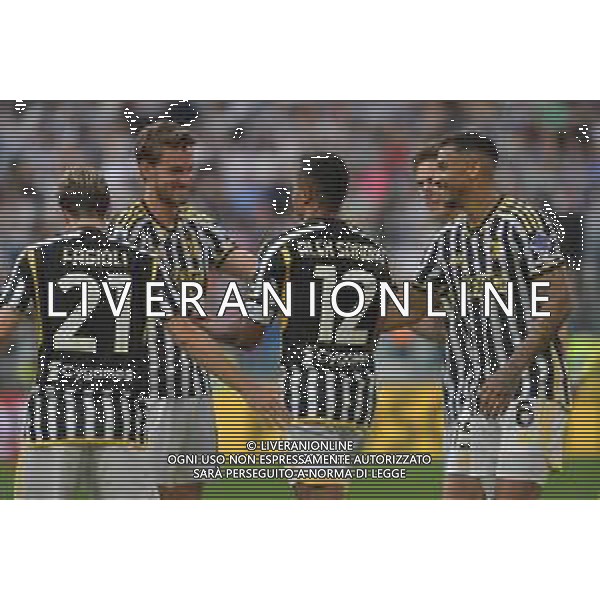 TVMV-Torino 25.05.2024 Allianz Stadium ©Manuela Viganti/Agenzia Aldo Liverani Juventus vs Monza Campionato Calcio Serie A TIM 2023/2024 38a giornata Nella foto: esultanza juventus dopo il gol di alex sandro ©Viganti / AGENZIA ALDO LIVERANI SAS
