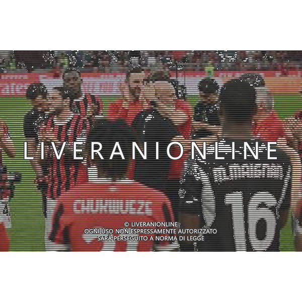 Milan vs Salernitana nella foto il saluto della squadra a Stefano Pioli allenatore Milan prima della gara Milano 25-05-2024 Stadio Giuseppe Meazza - San Siro Campionato Serie A TIM - 38a giornata foto Roberto Garavaglia/Agenzia Aldo Liverani sas/ AGENZIA ALDO LIVERANI SAS