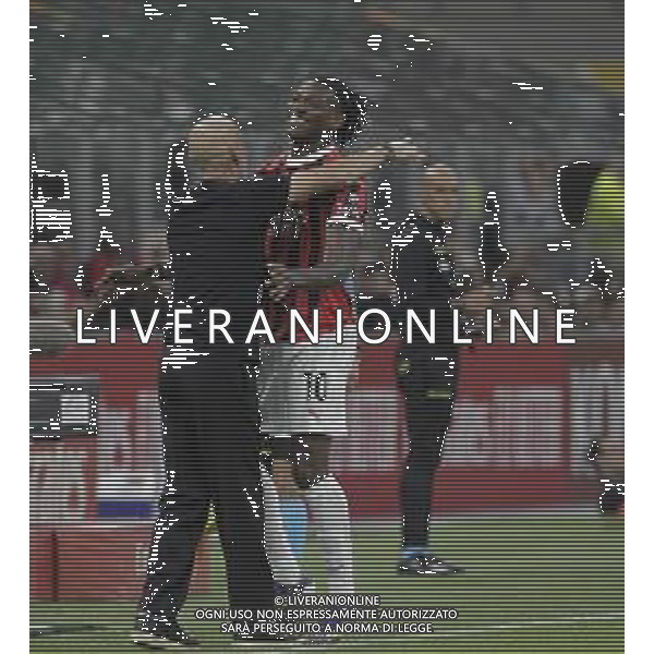 esultanza rafael leao dopogol con stefano pioli -MILAN vs SALERNITANA 38a giornata Campionato Calcio Serie A TIM 25.05.2024 ©PAOLO GIAMPIETRI / AGENZIA ALDO LIVERANI SAS