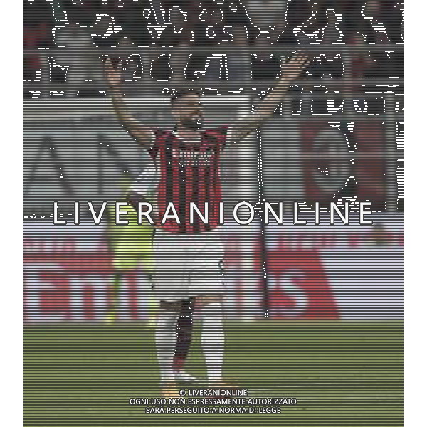 esultanza olivier giroud dopogol -MILAN vs SALERNITANA 38a giornata Campionato Calcio Serie A TIM 25.05.2024 ©PAOLO GIAMPIETRI / AGENZIA ALDO LIVERANI SAS