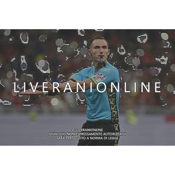 Milan vs Salernitana nella foto l\'arbitro Davide Di Marco di Ciampino (Roma) Milano 25-05-2024 Stadio Giuseppe Meazza - San Siro Campionato Serie A TIM - 38a giornata foto Roberto Garavaglia/Agenzia Aldo Liverani sas/ AGENZIA ALDO LIVERANI SAS