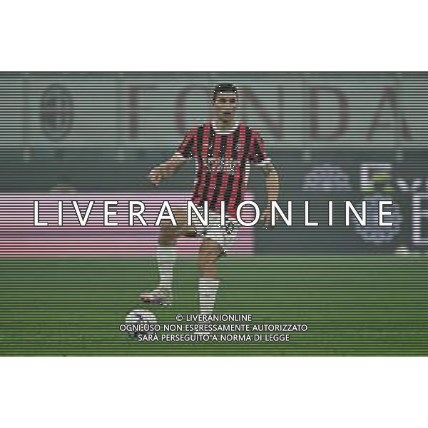 Milan vs Salernitana nella foto Mattia Caldara (Milan) Milano 25-05-2024 Stadio Giuseppe Meazza - San Siro Campionato Serie A TIM - 38a giornata foto Roberto Garavaglia/Agenzia Aldo Liverani sas/ AGENZIA ALDO LIVERANI SAS
