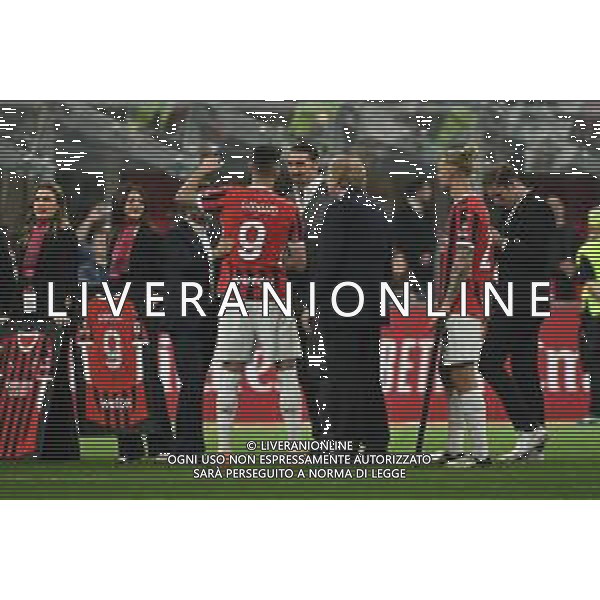 Milan vs Salernitana nella foto saluto Olivier Giroud (Milan) Milano 25-05-2024 Stadio Giuseppe Meazza - San Siro Campionato Serie A TIM - 38a giornata foto Roberto Garavaglia/Agenzia Aldo Liverani sas/ AGENZIA ALDO LIVERANI SAS