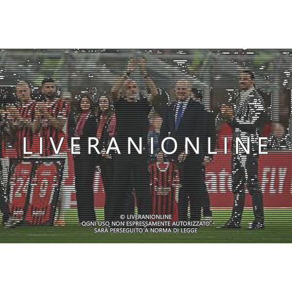 Milan vs Salernitana nella foto saluto Stefano Pioli allenatore Milan Milano 25-05-2024 Stadio Giuseppe Meazza - San Siro Campionato Serie A TIM - 38a giornata foto Roberto Garavaglia/Agenzia Aldo Liverani sas/ AGENZIA ALDO LIVERANI SAS