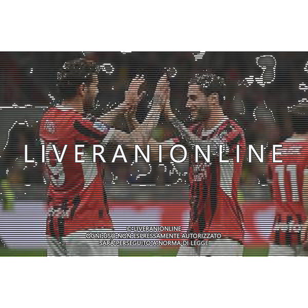 Milan vs Salernitana nella foto Theo Hernandez (Milan) SX e Davide Calabria (Milan) DX Milano 25-05-2024 Stadio Giuseppe Meazza - San Siro Campionato Serie A TIM - 38a giornata foto Roberto Garavaglia/Agenzia Aldo Liverani sas/ AGENZIA ALDO LIVERANI SAS